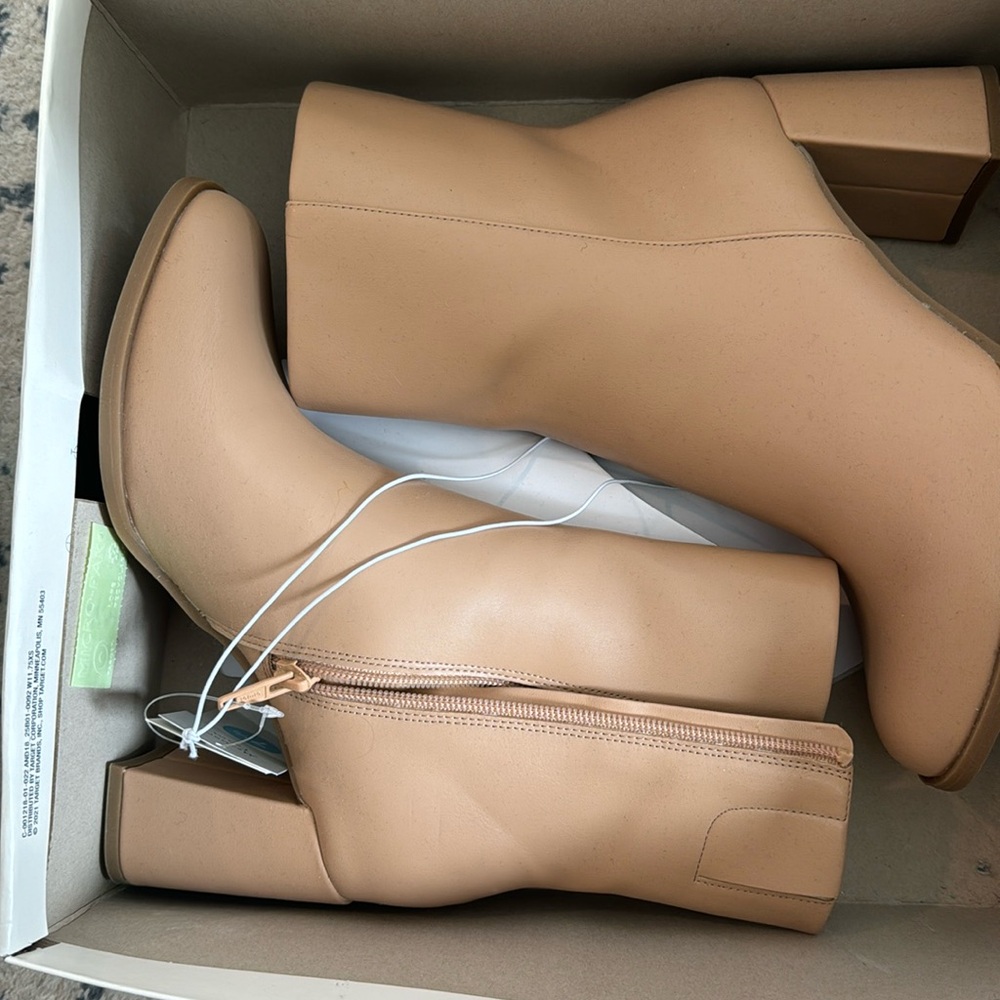 Tan Target boots. A new day